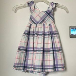 Baby Ggosh Blue White Pink Stripes Dress